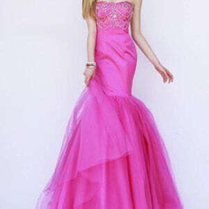 Luxury Designer Prom Party Couture Evening Wedding Cocktail Runway Gown Dress NW